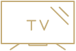 A television mounted on a wall inside a room, providing entertainment for residents at Valley Vue Care Center Suites.